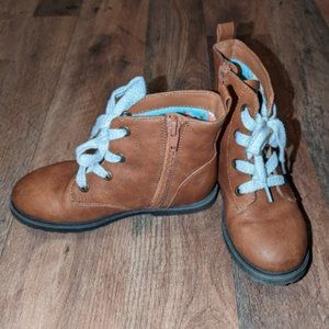 Cat & Jack Lace Up Zipper Boots
